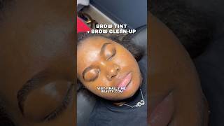 Brow Tint amp Brow CleanUp in the DMV dmvbrows [upl. by Mouldon723]