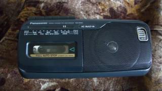 Panasonic RXM40 Radio Cassette Recorder Аudio playback sound test [upl. by Animaj271]