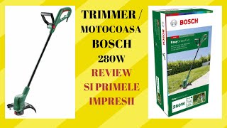 Trimer electric bosch 240wmotocoasa electrica mica review [upl. by Matthia492]