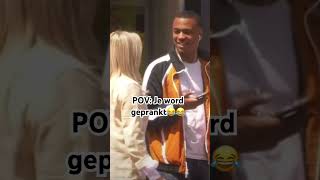 Ik wou der echt alleen maar helpen 😂 roxannekwant69 funny dutch amsterdam prank [upl. by Siblee]