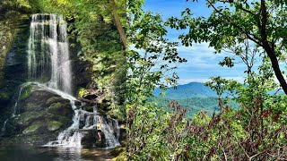 Catawba and Upper Catawba Falls Loop 2024  Old Fort NC  Hike Vlog 97 [upl. by Burnard]