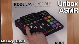 Unboxing ASMR  No Talking  ASMR Sounds  Rode Caster Pro 2 [upl. by Anailuig]