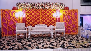 sunset club banquet hall dha mehndi setup karachi weddings [upl. by Meelas760]