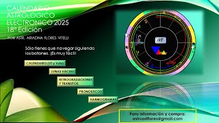 Calendario Astrologico Electronico 2025 de AstroAriFlores [upl. by Vania]