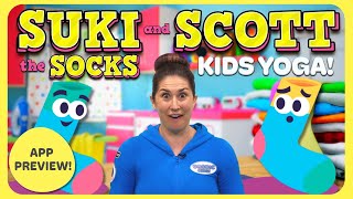 Suki and Scott the Socks 🧦 App Preview  A Cosmic Kids Yoga Adventure [upl. by Embry]