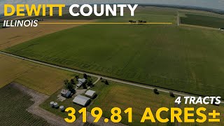 Cantrell Trust Aerial Tour  Dewitt County Illinois [upl. by Bluefarb]