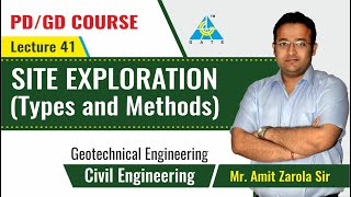 Site Exploration Types and Methods  Lecture 41  Geotechnical Engineering [upl. by Soisatsana681]