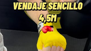 VENDAJE BOXEO 45 METROS🥊🔥boxeo tutorial vendas comosehace aprendeboxeo novatos viral [upl. by Hrutkay835]