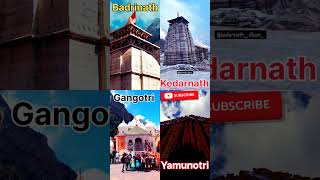 CHAR DHAM KE NAAM 🙏  CHAR DHAM YATRA  ♥️ 4 DHAM kedarnathbadrinath2022 gangotri chardham [upl. by Etteniuqna67]