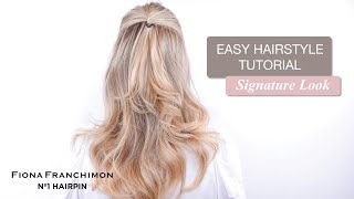 How to do a Signature Look  Hair Tutorial No1 Hairpin  Fiona Franchimon [upl. by Edahsalof]