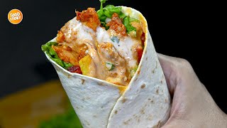 Tastiest Chicken Wrap Easy and Delicious Recipe By Samina Food Story [upl. by Marielle190]