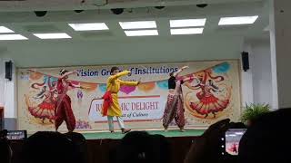 Rithmic delight cultural program in vision group of institutions 🥰🥰 [upl. by Braca849]