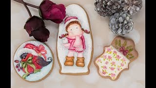 How to Create Dimensional Winter Wonderland Cookies 🌲☃️🕊️ [upl. by Enyrhtak128]