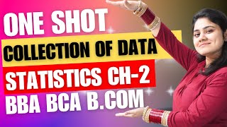 Introduction to Collection of DataOne ShotStatistics Chapter2BBABCABComDream Maths [upl. by Alfi]