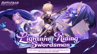 Lightning Riding Swordsman  Genshin Web Event [upl. by Ydassac334]