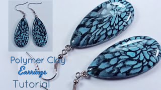 Polymer Clay Earrings Tutorial for Beginners  LoviCraft [upl. by Agneta]