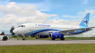 Primer Sukhoi SuperJet 100  Interjet [upl. by Mycah]