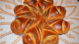 Булочка цветокСладкая сдобная булочкаМоя идеяMeine IdeeMy ideaFlower Bread [upl. by Enirrok]