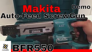 Makita 18V Cordless AutoFeed Screwdriver BFR550 amp Demo [upl. by Rabaj]