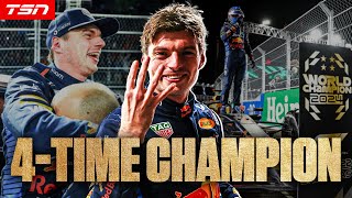 MAX VERSTAPPEN WINS HIS 4TH STRAIGHT F1 WORLD CHAMPIONSHIP [upl. by Cohe]