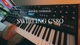 Moog Muse  CXM 1978 Reverb Swirling CS80 Patch [upl. by Neelhsa75]