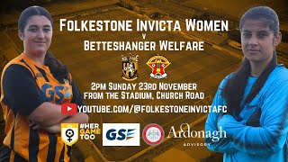 Live Stream  Folkestone Invicta Women v Betteshanger Welfare Development  SECWFL Cup  31124 [upl. by Earaj]