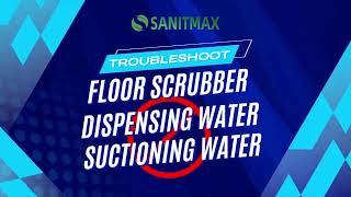 How to troubleshoot SUNMAX RT50 series floor scrubber that isnt dispensing watersuctioning water [upl. by Akihsan]