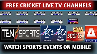 Free live cricket applive tv channels on mobile [upl. by Sevein]