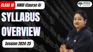 Syllabus Overview  Class 10 Hindi  CBSE Board Session 202425 [upl. by Nevla267]