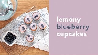 Lemony blueberry cupcakes recipe  KitchenAid [upl. by Strep]