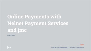 Online Payments with Nelnet Payment Services and jmc [upl. by Yoc]