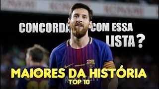 Os 10 MAIORES jogadores de TODOS OS TEMPOS [upl. by Blus]