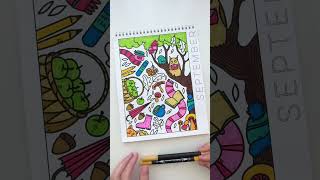 18 Months of Calendar Coloring Pages for Adults coloringbooksforadults coloringbookforadults [upl. by Odell]