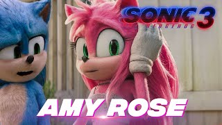 AMY ROSE EN SONIC 3 LA PELICULA EN ESCENA DEL NUEVO TRAILER ASEGURAN HABERLA VISTO [upl. by Brice6]