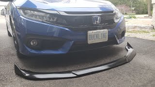 Diy splitter  how to install front splitterlip on bumper [upl. by Ynove259]