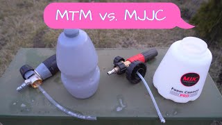 MTM Schiuma  Hydro  PF22 vs MJJC Foam Cannon Pro 20 foam cannon comparison [upl. by Almeeta629]