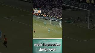 most impressive derby ever manchesterunited manchestercity derby football premierleague [upl. by Urien]