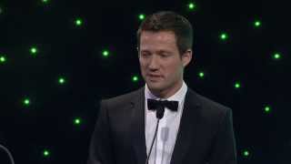 Sebastien Ogier  Rally Driver of the Year  AUTOSPORT Awards 2013 [upl. by Adnohsad]