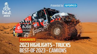 Trucks Highlights presented by Aramco Dakar2023 [upl. by Anerac]