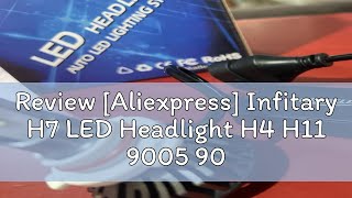 Review Aliexpress Infitary H7 LED Headlight H4 H11 9005 9006 H1 for Car 72W 12000LM Auto Headlamp [upl. by Qooraf]