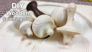 Woodturning Spin top  DIY Wooden Spinning Top  Wood Turning Spinning Tops [upl. by Kore385]