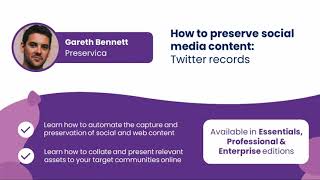 How to preserve social media content  Twitter records [upl. by Sonahpets456]