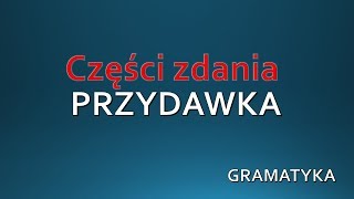 PRZYDAWKA  Część zdania GRAMATYKA Język Polski [upl. by Swarts]