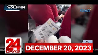 24 Oras Express December 20 2023 HD [upl. by Meras]