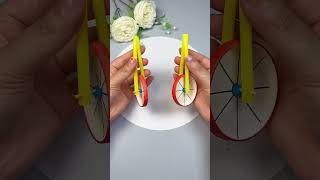 Simple Paper Folding  Dont Throw Paper Cups Turn Them into Bicycles in 20 Seconds [upl. by Mandeville]