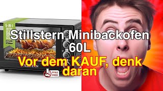 Stillstern minibackofen mit umluft 60l  der vielseitige ofen für einfaches kochen und backen [upl. by Assirralc]