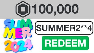 NEW SUMMER ROBLOX PROMO CODE GIVES FREE ROBUX Roblox July 2024 [upl. by Noella166]