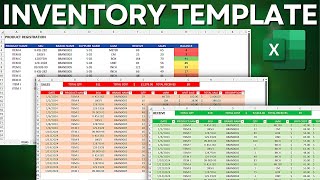 How to Make a Excel Stock Control SpreadSheet  Inventory Template  Step by Step [upl. by Letnahs237]