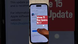 Iphone 15 New update 1811 iphone iphoneupdate iphoneupdates update ios ios18 ios18update [upl. by Ferren259]