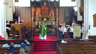 Sunday Communion Rededication of Reredos 2024 1006 Trinity Episcopal Church [upl. by Ahseia690]